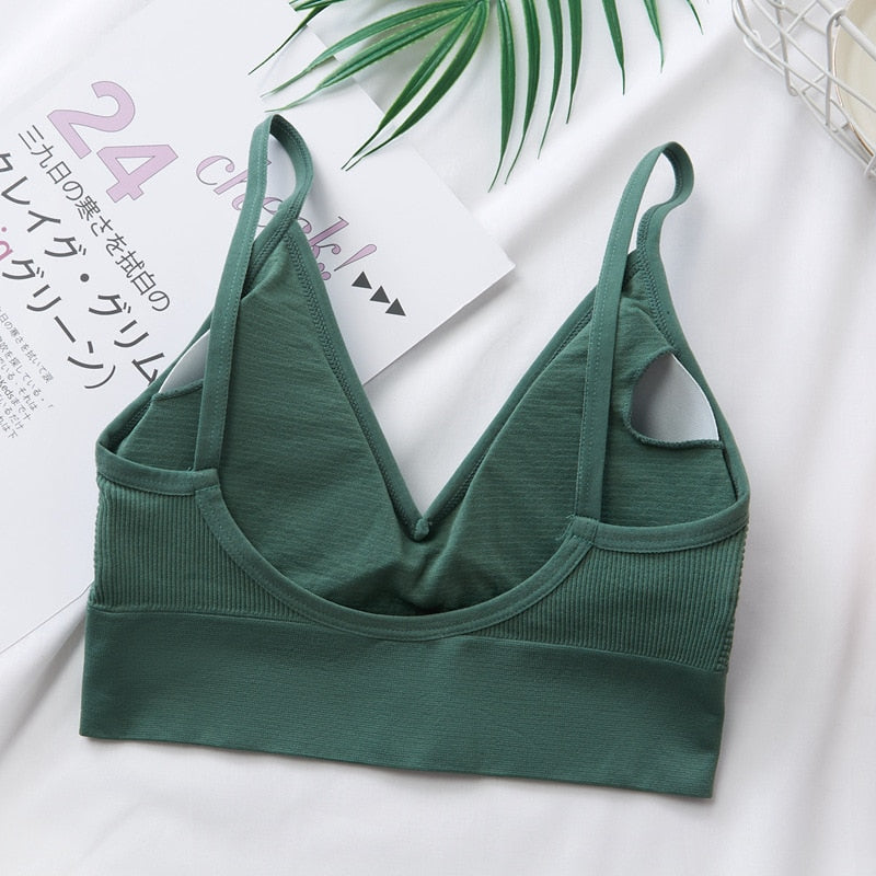 Kvinnor Sexig Crop Tops Tube Top Female Street wear Ärmlös Camis Seamless Sporter Underkläder Tee Bra Crop Top Bandeau Top Tank